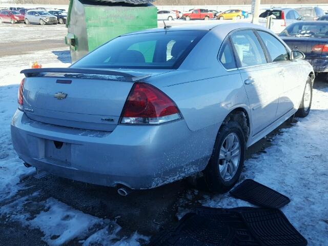 2G1WF5E3XD1144084 - 2013 CHEVROLET IMPALA LS SILVER photo 4