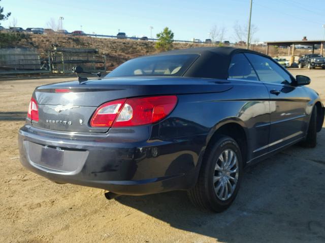 1C3LC45K68N209560 - 2008 CHRYSLER SEBRING BLUE photo 4