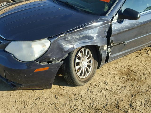 1C3LC45K68N209560 - 2008 CHRYSLER SEBRING BLUE photo 9