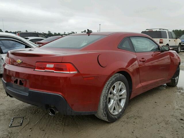 2G1FD1E3XF9108379 - 2015 CHEVROLET CAMARO LT RED photo 4