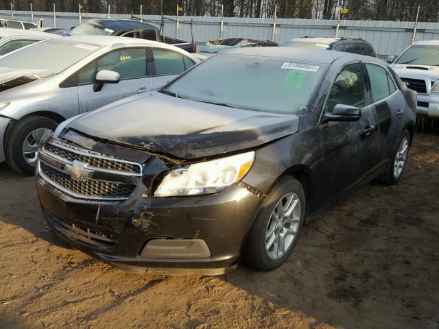 1G11D5RRXDF109990 - 2013 CHEVROLET MALIBU 1LT BLACK photo 2