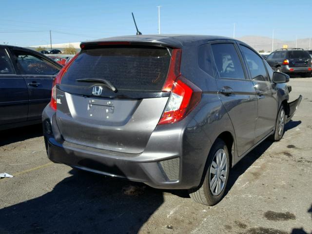 JHMGK5H55GS015869 - 2016 HONDA FIT LX GRAY photo 4