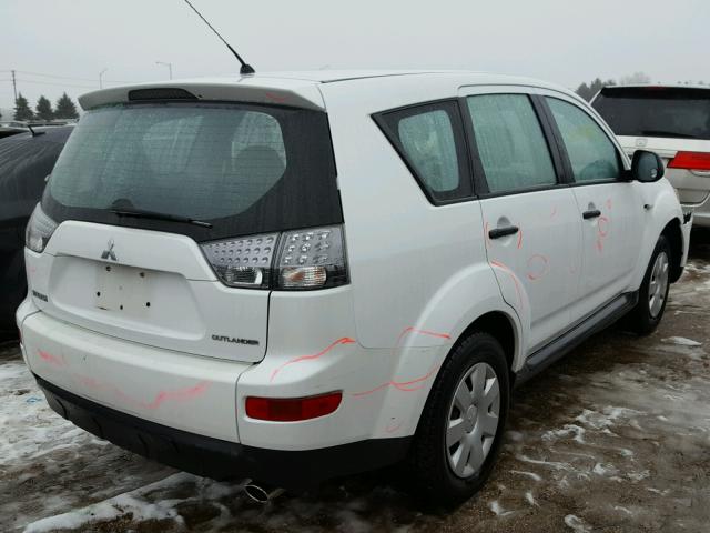 JA4LS21W39Z007789 - 2009 MITSUBISHI OUTLANDER WHITE photo 4