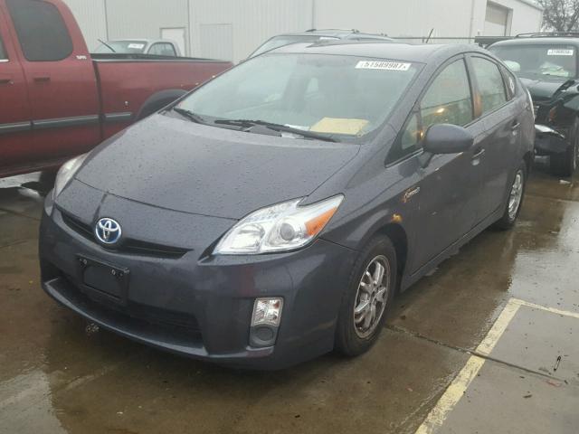 JTDKN3DUXA5184084 - 2010 TOYOTA PRIUS CHARCOAL photo 2