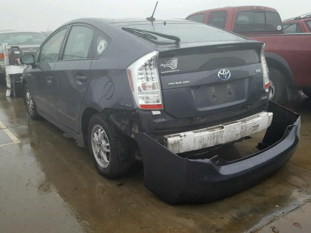 JTDKN3DUXA5184084 - 2010 TOYOTA PRIUS CHARCOAL photo 3