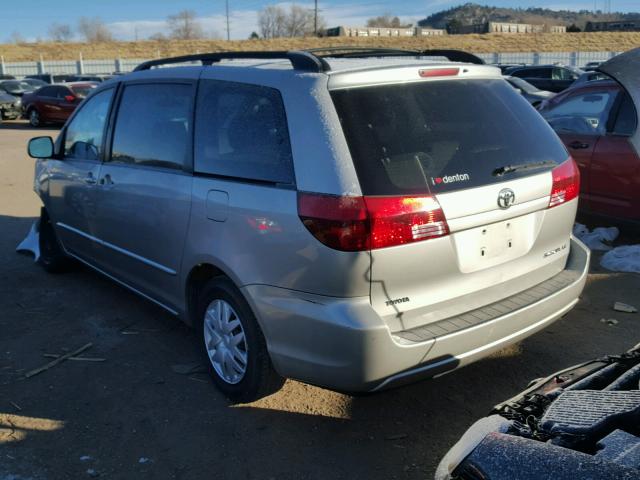 5TDZA23C95S359874 - 2005 TOYOTA SIENNA CE SILVER photo 3