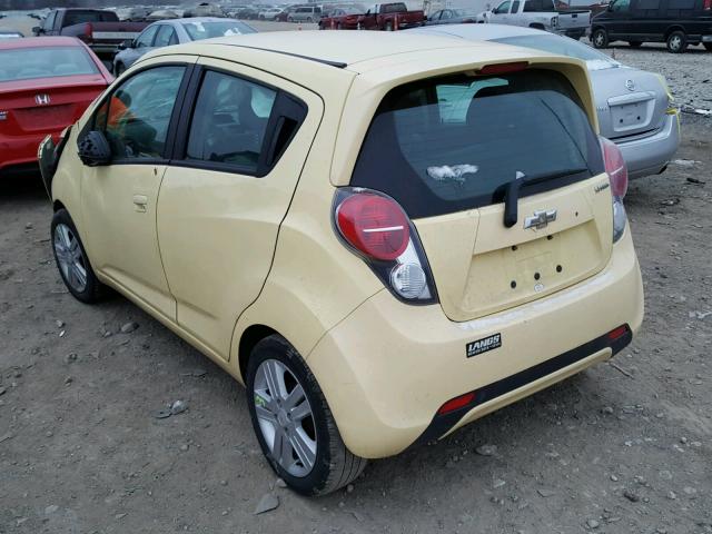 KL8CC6S99DC530547 - 2013 CHEVROLET SPARK 1LT YELLOW photo 3