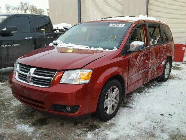 2D8HN54X08R796745 - 2008 DODGE GRAND CARA RED photo 2