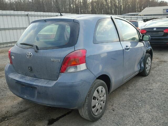 JTDJT4K39A5306662 - 2010 TOYOTA YARIS BLUE photo 4