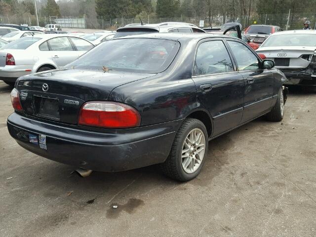 1YVGF22C1Y5117420 - 2000 MAZDA 626 ES BLACK photo 4