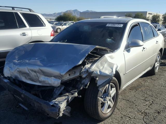 2G1WB55N489146787 - 2008 CHEVROLET IMPALA LS SILVER photo 2