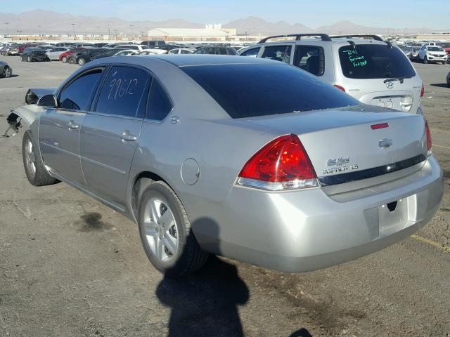 2G1WB55N489146787 - 2008 CHEVROLET IMPALA LS SILVER photo 3