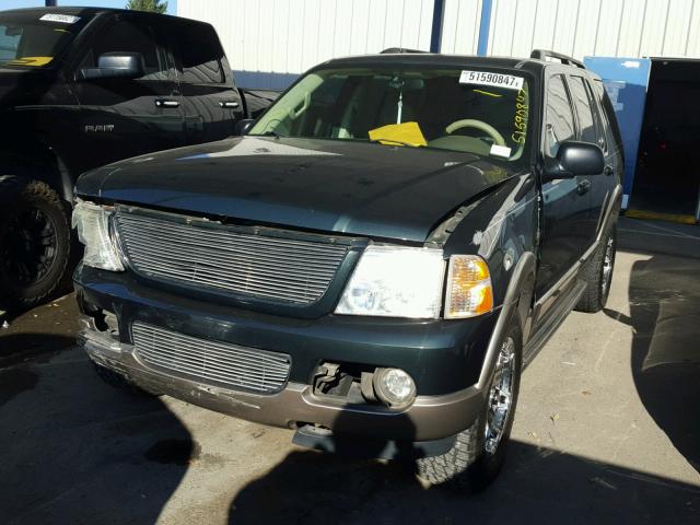 1FMZU64K63UC54475 - 2003 FORD EXPLORER E GREEN photo 2