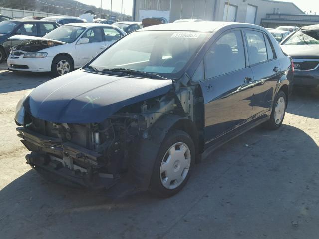 3N1BC11E89L464222 - 2009 NISSAN VERSA S BLUE photo 2