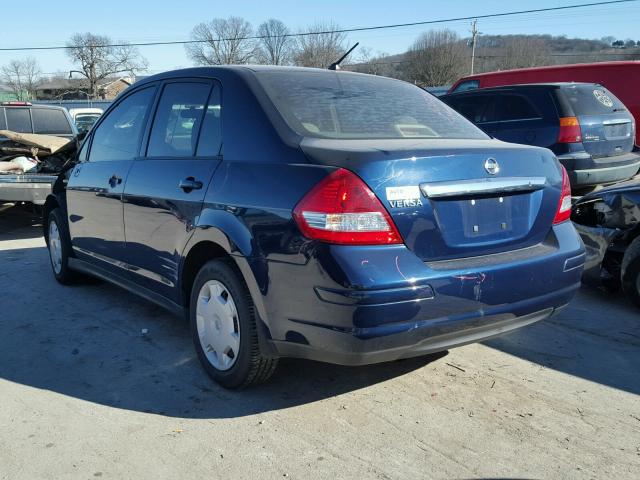 3N1BC11E89L464222 - 2009 NISSAN VERSA S BLUE photo 3