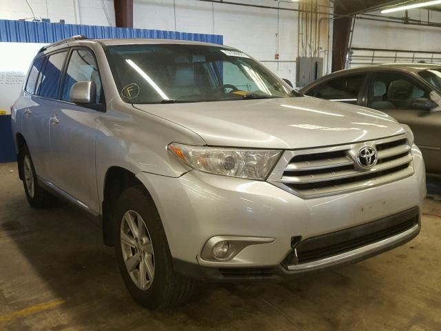 5TDBK3EH2CS160997 - 2012 TOYOTA HIGHLANDER SILVER photo 1