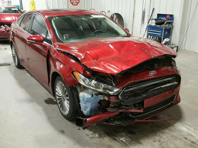 3FA6P0K90DR330461 - 2013 FORD FUSION TIT MAROON photo 1