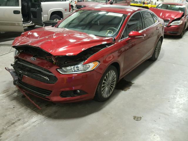 3FA6P0K90DR330461 - 2013 FORD FUSION TIT MAROON photo 2