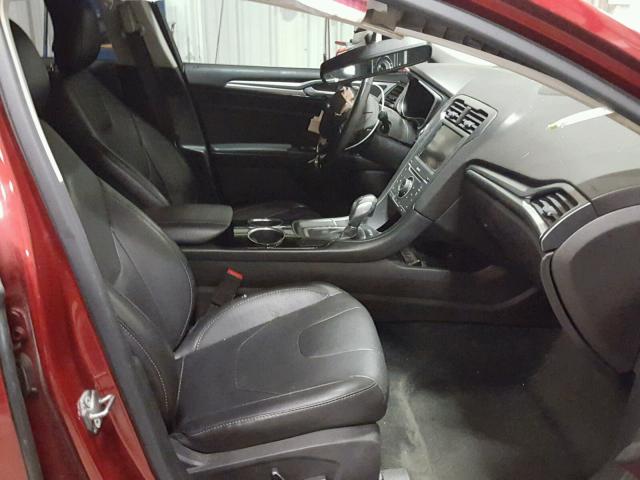 3FA6P0K90DR330461 - 2013 FORD FUSION TIT MAROON photo 5