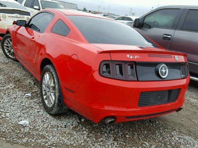 1ZVBP8AM6E5217144 - 2014 FORD MUSTANG RED photo 3