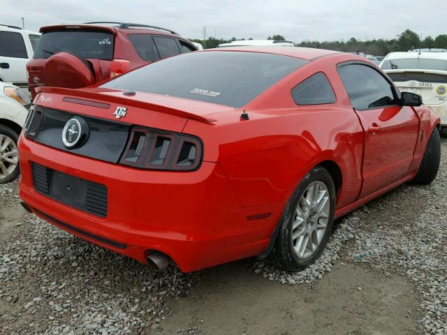 1ZVBP8AM6E5217144 - 2014 FORD MUSTANG RED photo 4