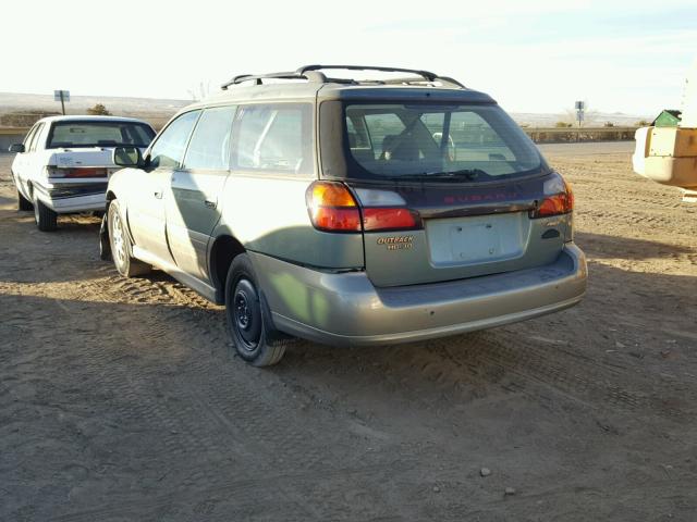 4S3BH895337645896 - 2003 SUBARU LEGACY OUT TEAL photo 3