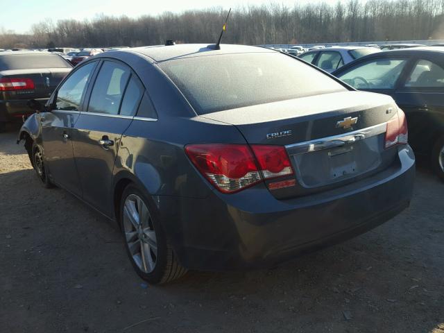 1G1PG5SB1D7197403 - 2013 CHEVROLET CRUZE LTZ GRAY photo 3