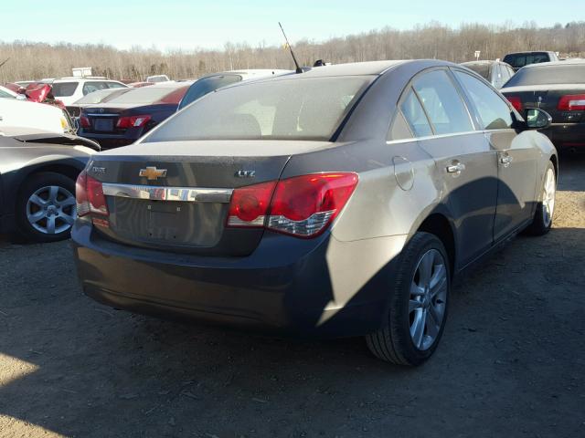 1G1PG5SB1D7197403 - 2013 CHEVROLET CRUZE LTZ GRAY photo 4