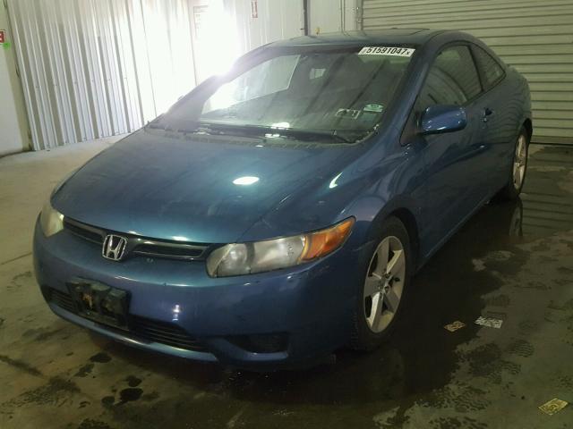 2HGFG12826H512959 - 2006 HONDA CIVIC EX BLUE photo 2