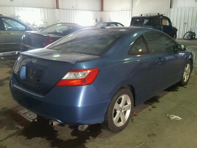 2HGFG12826H512959 - 2006 HONDA CIVIC EX BLUE photo 4
