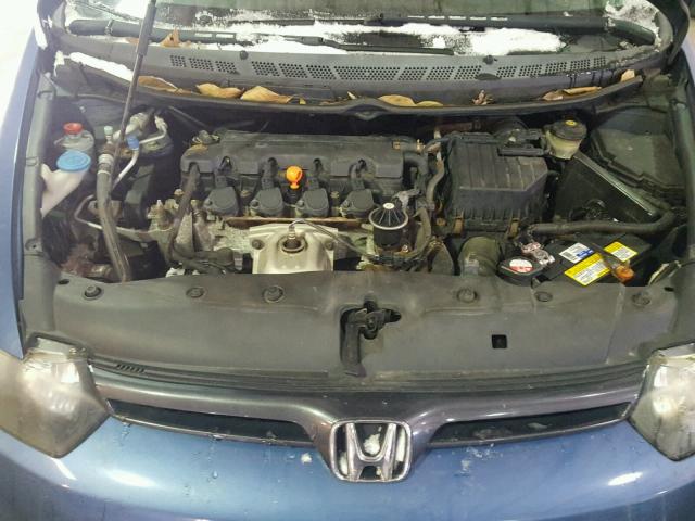 2HGFG12826H512959 - 2006 HONDA CIVIC EX BLUE photo 7