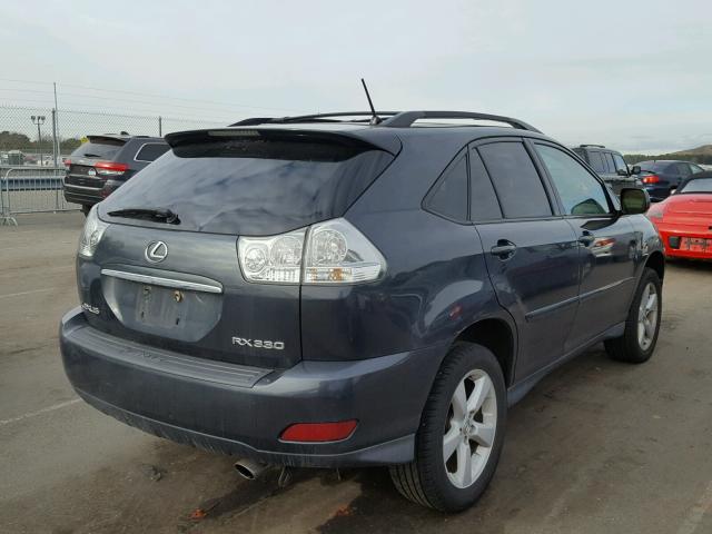 2T2HA31U55C064269 - 2005 LEXUS RX 330 GRAY photo 4