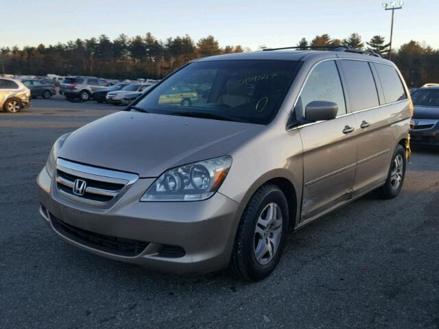 5FNRL38656B433784 - 2006 HONDA ODYSSEY EX BEIGE photo 2