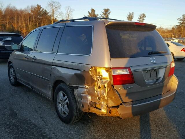 5FNRL38656B433784 - 2006 HONDA ODYSSEY EX BEIGE photo 3