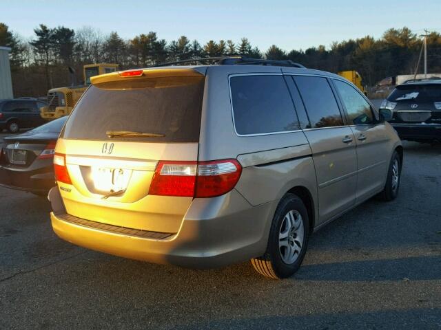 5FNRL38656B433784 - 2006 HONDA ODYSSEY EX BEIGE photo 4