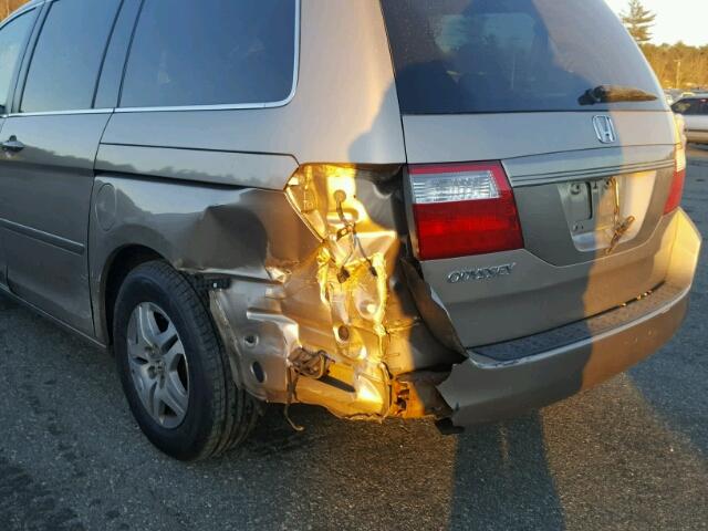 5FNRL38656B433784 - 2006 HONDA ODYSSEY EX BEIGE photo 9