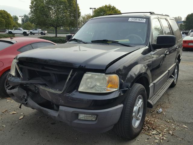 1FMEU15L93LA20796 - 2003 FORD EXPEDITION BLACK photo 2