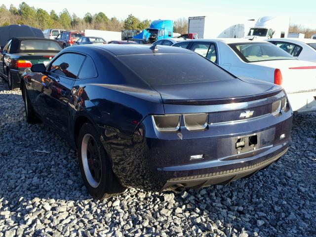 2G1FA1E30C9175030 - 2012 CHEVROLET CAMARO LS BLUE photo 3