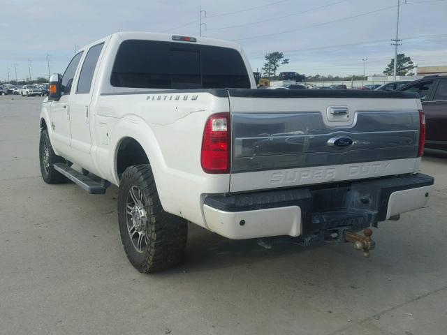 1FT7W2BTXFEB28905 - 2015 FORD F250 SUPER WHITE photo 3