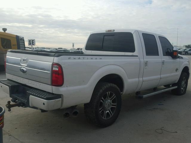 1FT7W2BTXFEB28905 - 2015 FORD F250 SUPER WHITE photo 4