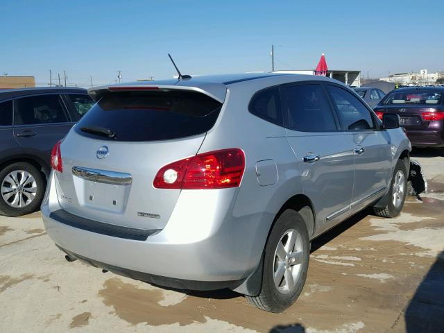 JN8AS5MT4DW531497 - 2013 NISSAN ROGUE S SILVER photo 4