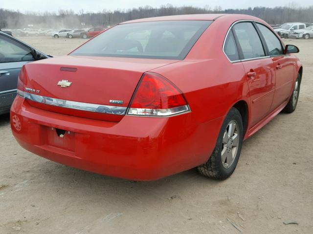 2G1WG5EK2B1261613 - 2011 CHEVROLET IMPALA LT RED photo 4