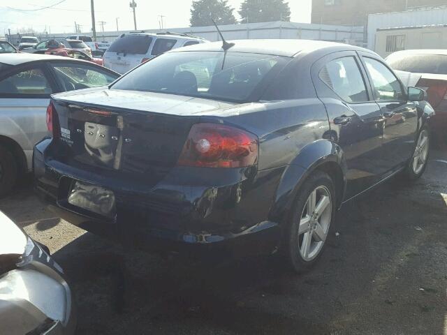 1C3CDZABXDN679648 - 2013 DODGE AVENGER SE BLUE photo 4