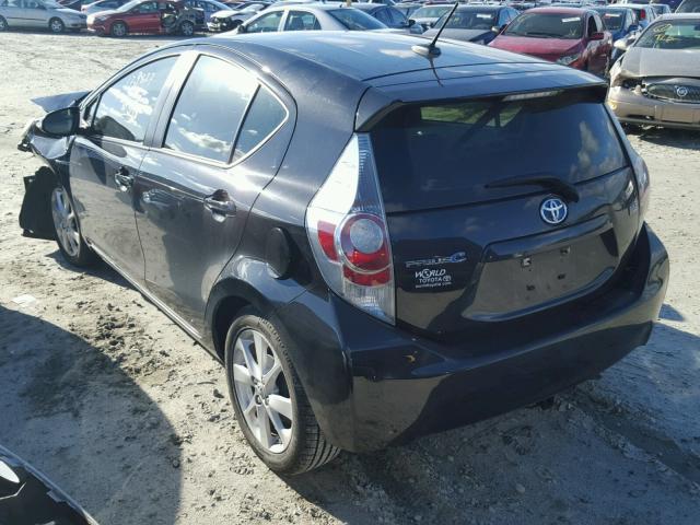 JTDKDTB37E1064785 - 2014 TOYOTA PRIUS C BLACK photo 3