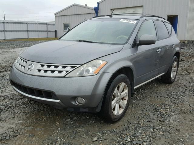 JN8AZ08T87W503022 - 2007 NISSAN MURANO SL GRAY photo 2