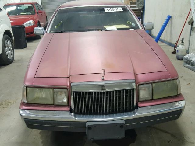 1LNBM92E3KY722864 - 1989 LINCOLN MARK VII B BURGUNDY photo 9