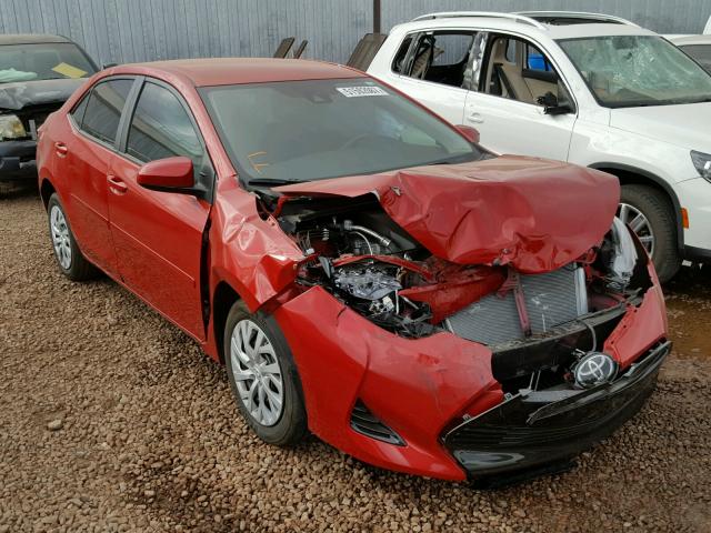 2T1BURHE1HC893525 - 2017 TOYOTA COROLLA L RED photo 1