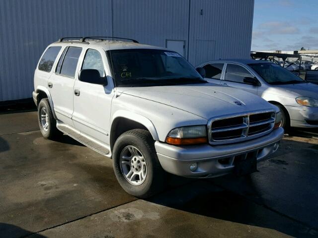 1B4HS58N92F103005 - 2002 DODGE DURANGO SL WHITE photo 1