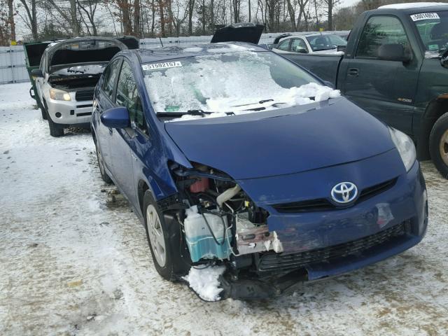 JTDKN3DU4B0277617 - 2011 TOYOTA PRIUS BLUE photo 1