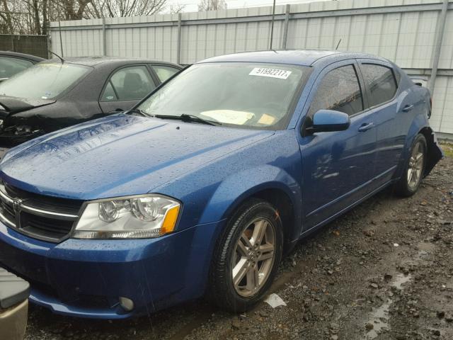 1B3CC5FBXAN141822 - 2010 DODGE AVENGER R/ BLUE photo 2